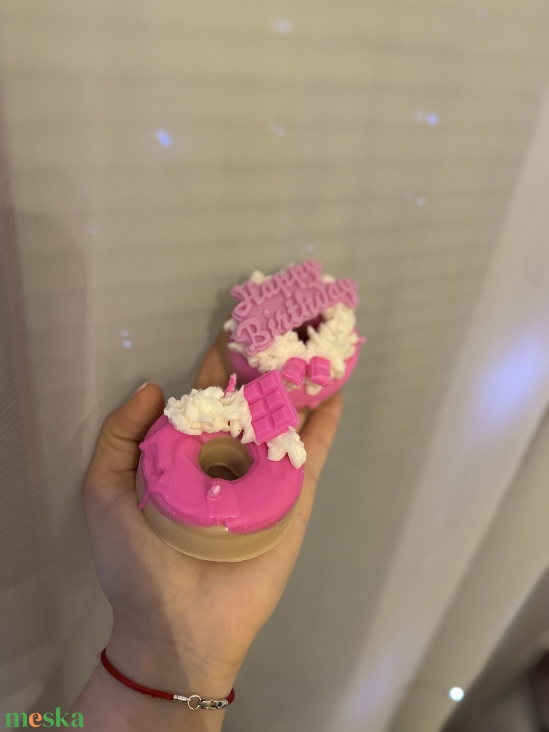 Fánk gyertya - otthon & életmód - gyertya, illat, aroma - gyertya - Meska.hu