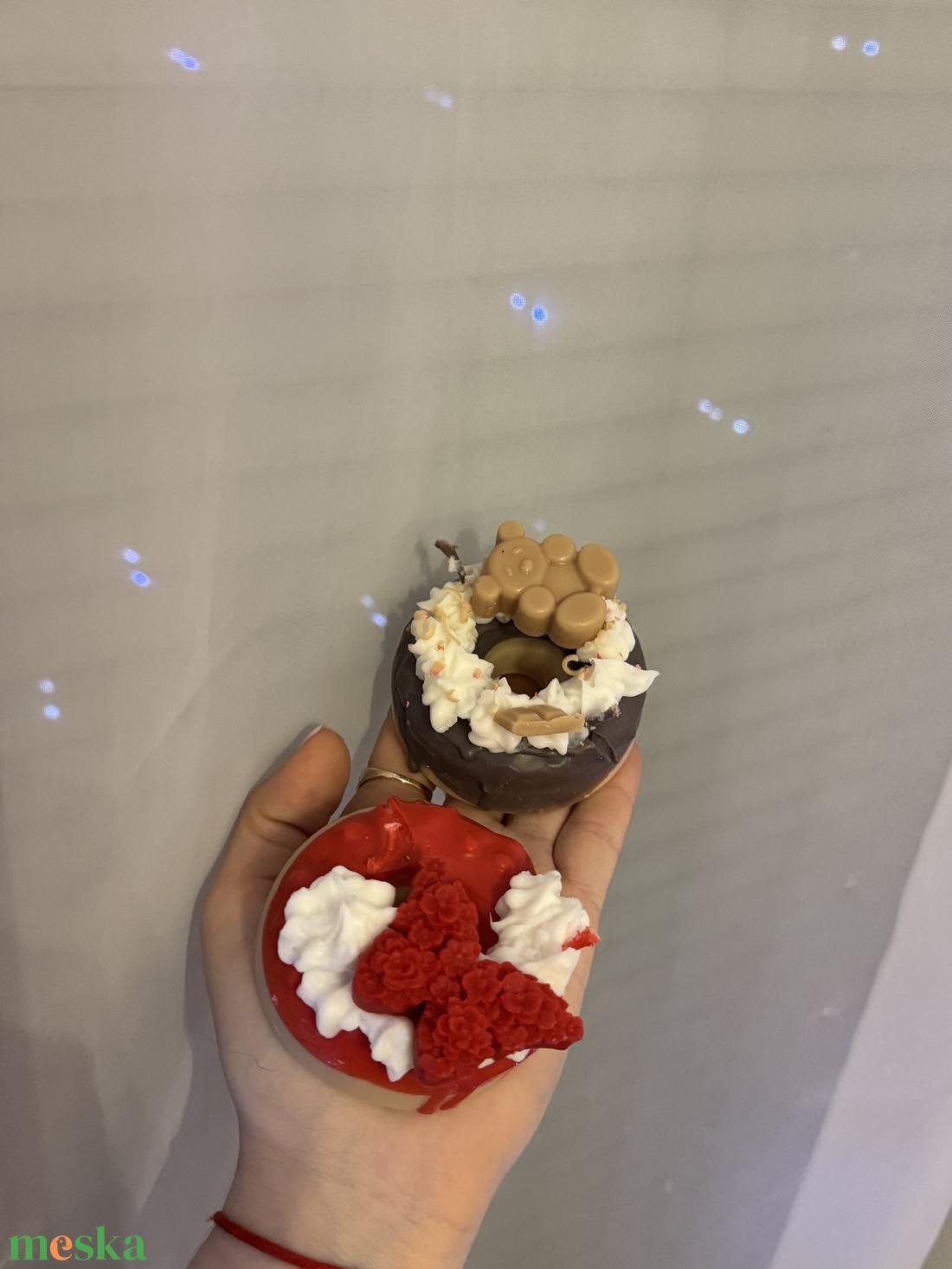 Fánk gyertya - otthon & életmód - gyertya, illat, aroma - gyertya - Meska.hu