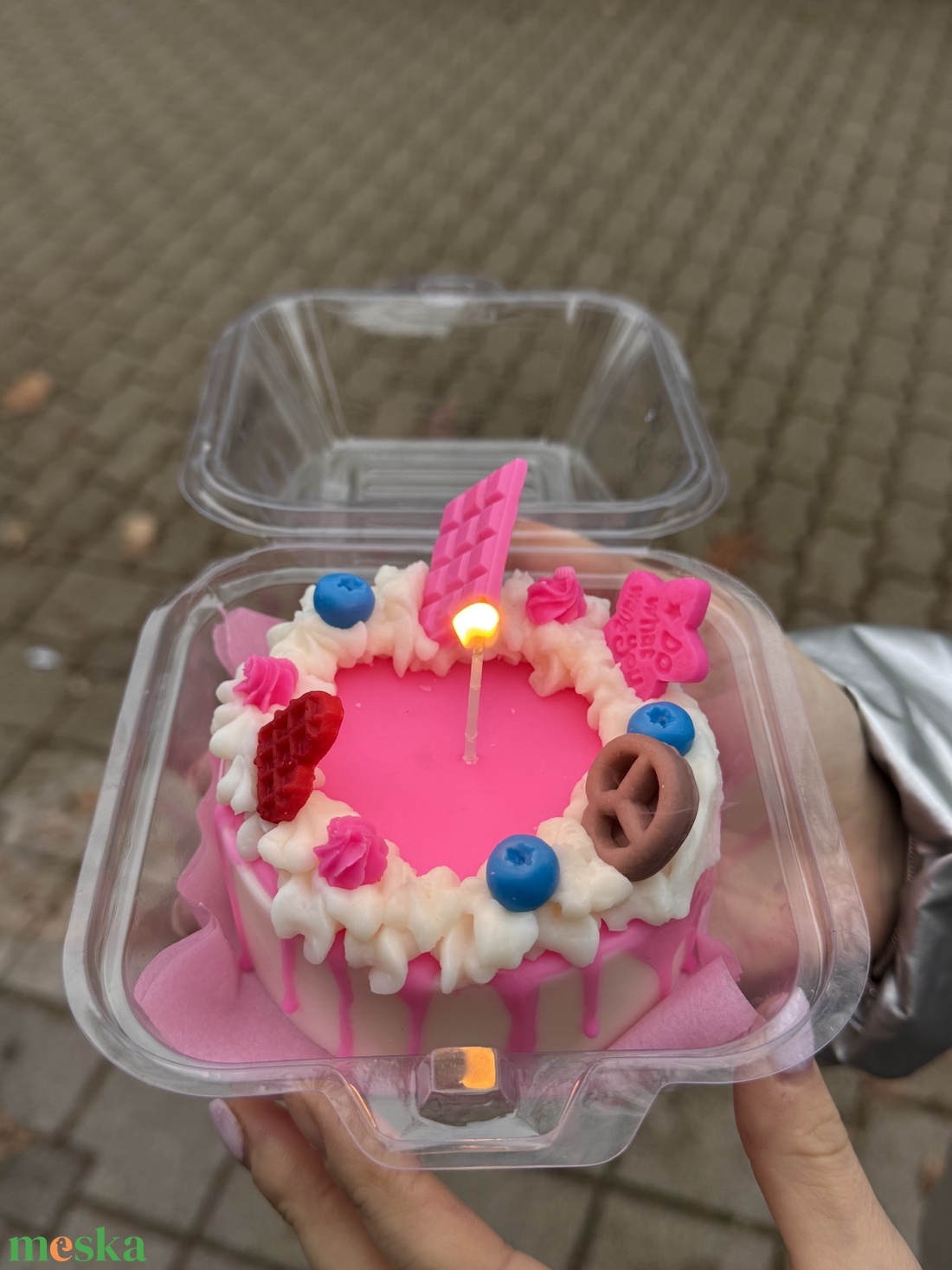 Mini torta gyertya - otthon & életmód - gyertya, illat, aroma - gyertya - Meska.hu