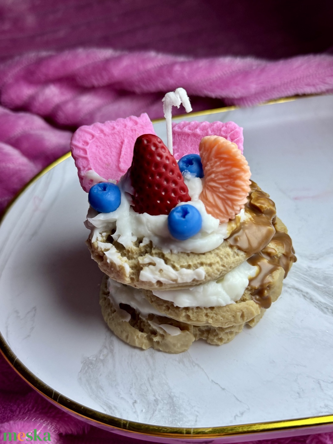 Desszert gyertyák � élethű, illatos meglepetés - otthon & életmód - gyertya, illat, aroma - gyertya - Meska.hu