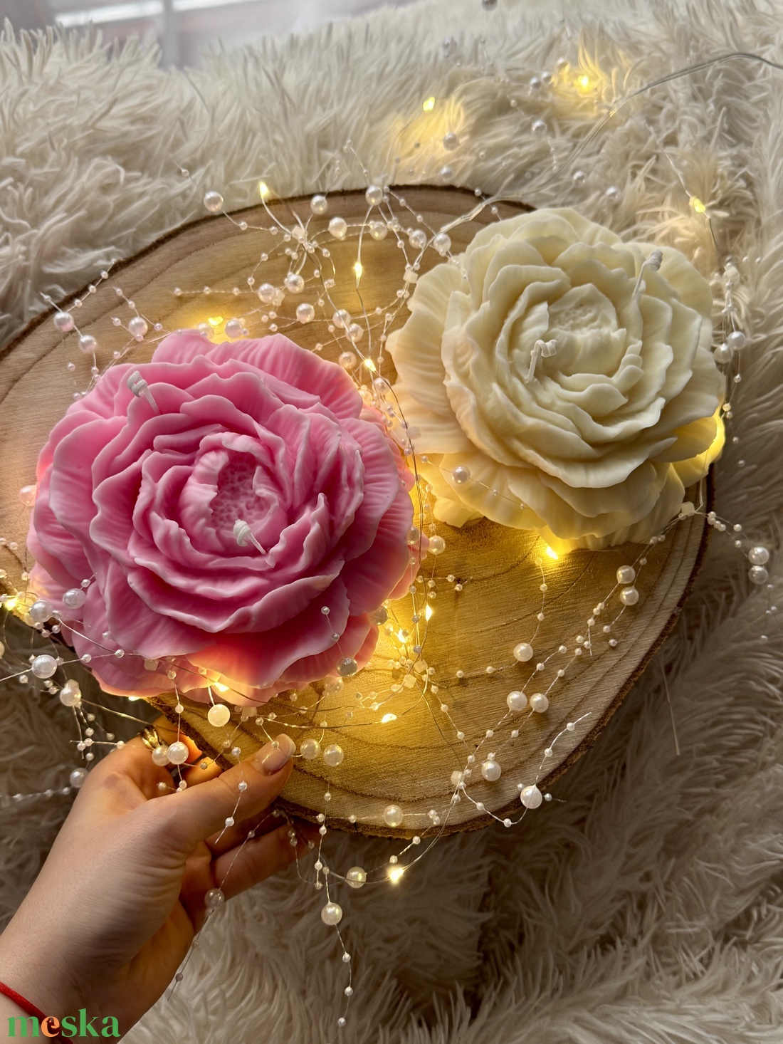  Kézműves virág formájú gyertya � 500 g  - otthon & életmód - gyertya, illat, aroma - gyertya - Meska.hu