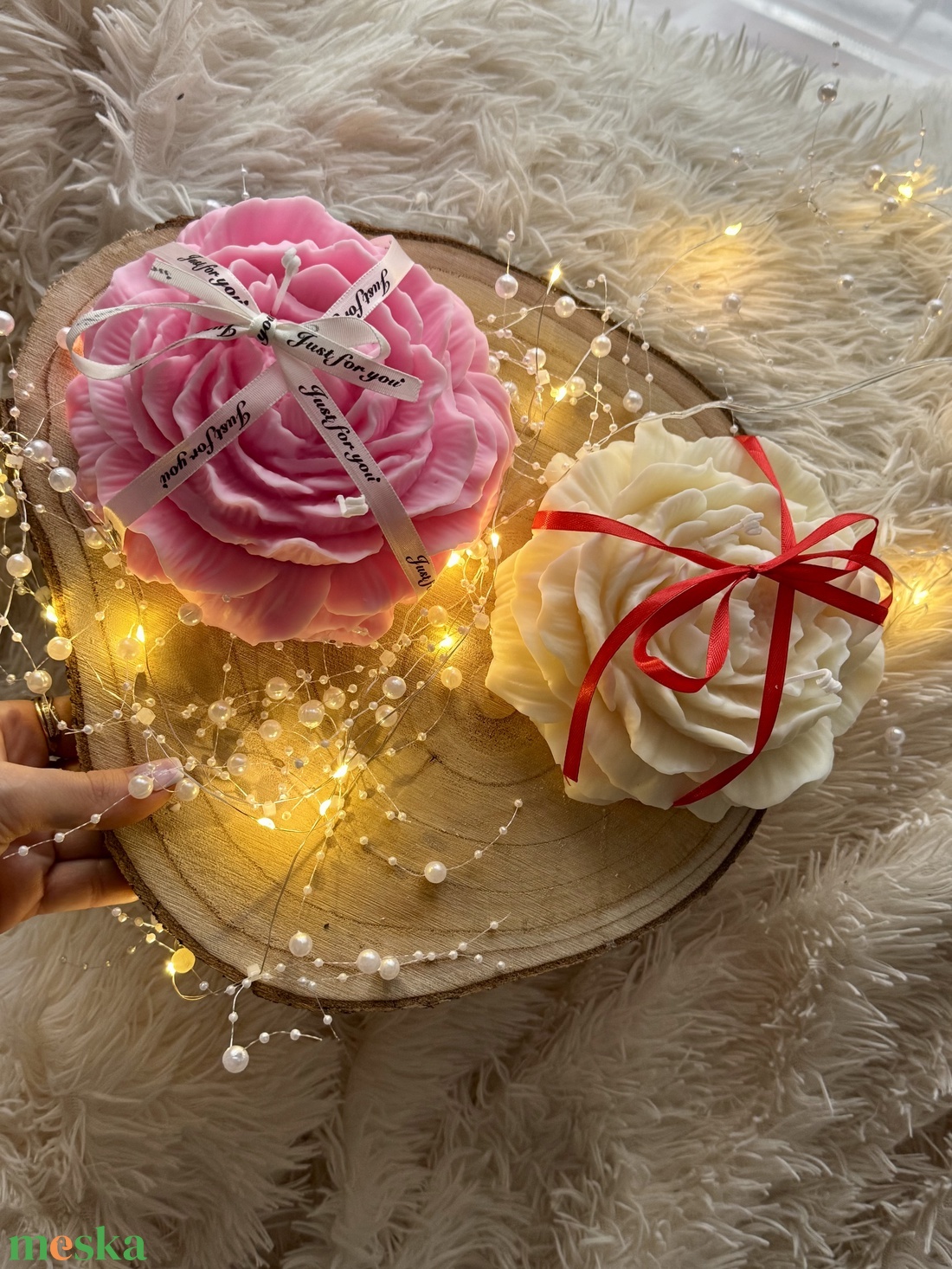  Kézműves virág formájú gyertya � 500 g  - otthon & életmód - gyertya, illat, aroma - gyertya - Meska.hu