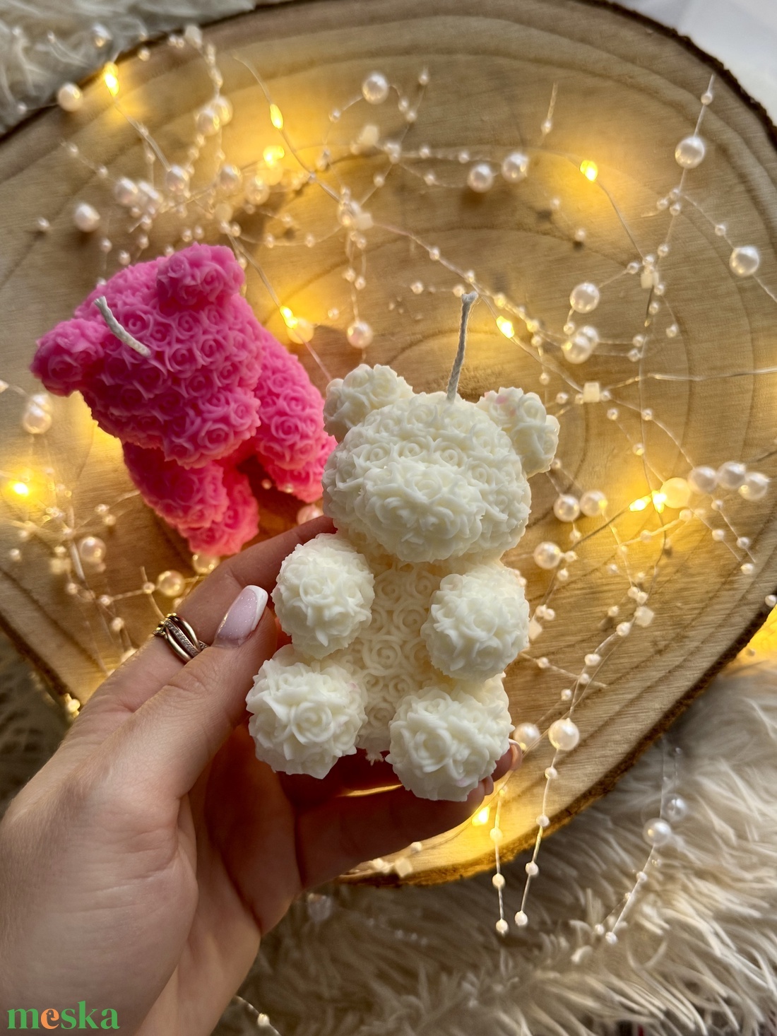 Rózsamaci gyertya � kézműves különlegesség  - otthon & életmód - gyertya, illat, aroma - gyertya - Meska.hu