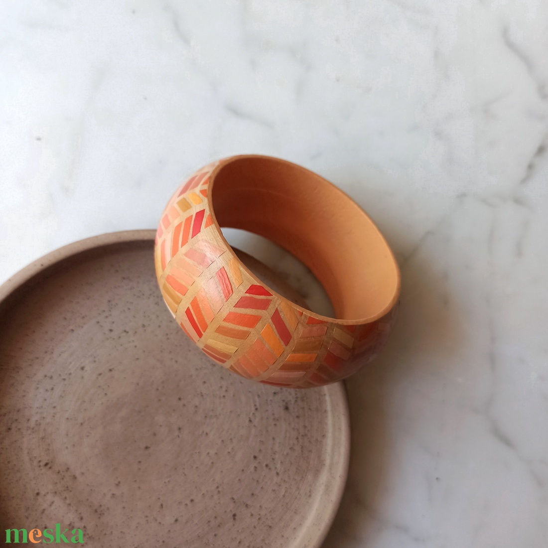 Festett fa karkötő - ékszer - karkötő - karperec - Meska.hu