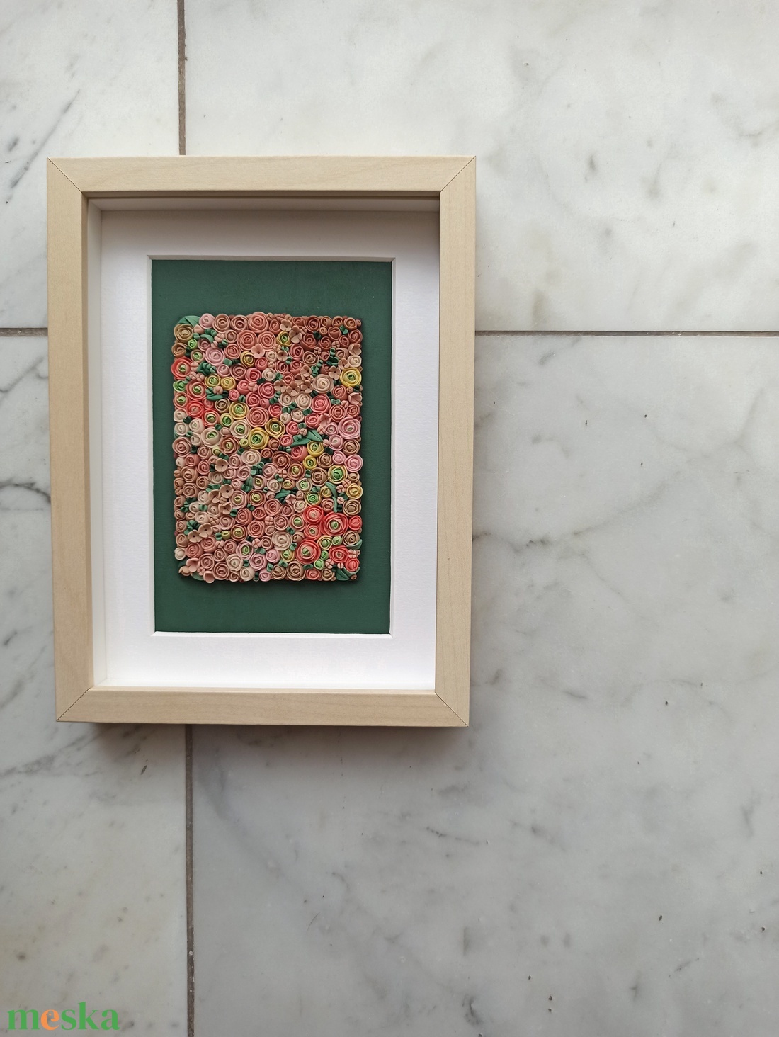 Púder virágtenger - 3D gyurma kép (M) - otthon & életmód - dekoráció - kép & falikép - 3d képek - Meska.hu