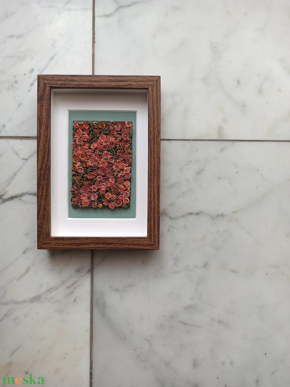 Őszi virágtenger - 3D gyurma kép (S) - otthon & életmód - dekoráció - kép & falikép - 3d képek - Meska.hu