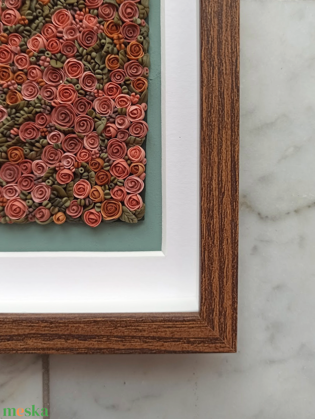 Őszi virágtenger - 3D gyurma kép (S) - otthon & életmód - dekoráció - kép & falikép - 3d képek - Meska.hu