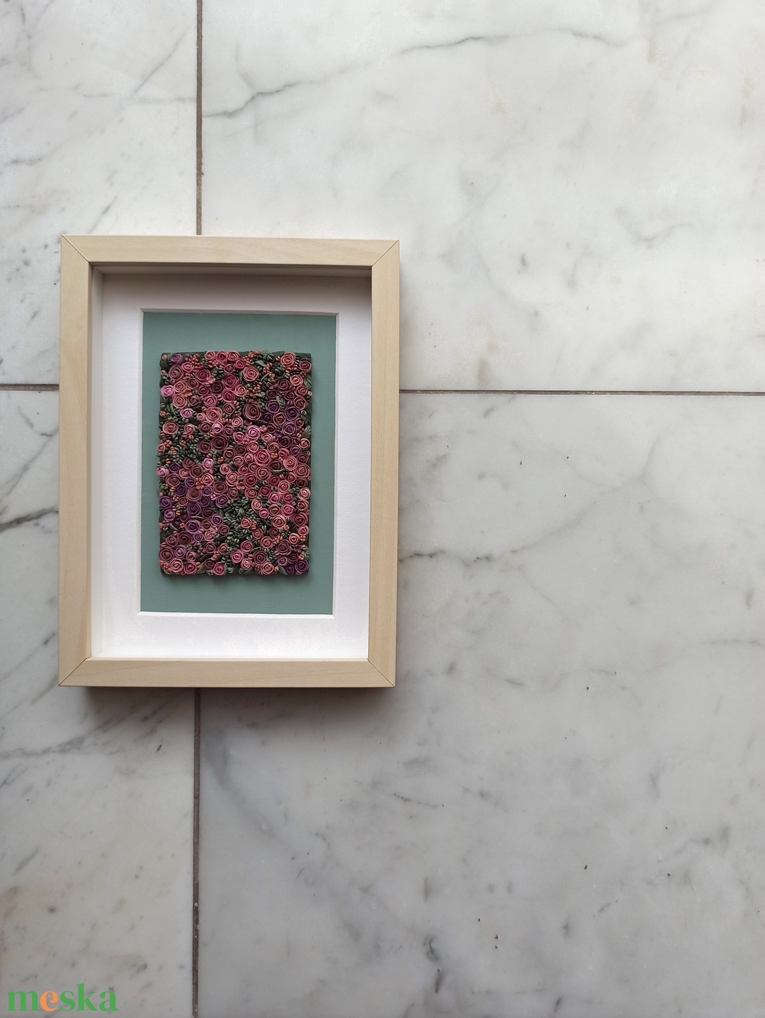 Mályva virágtenger - 3D gyurma kép (M) - otthon & életmód - dekoráció - kép & falikép - 3d képek - Meska.hu