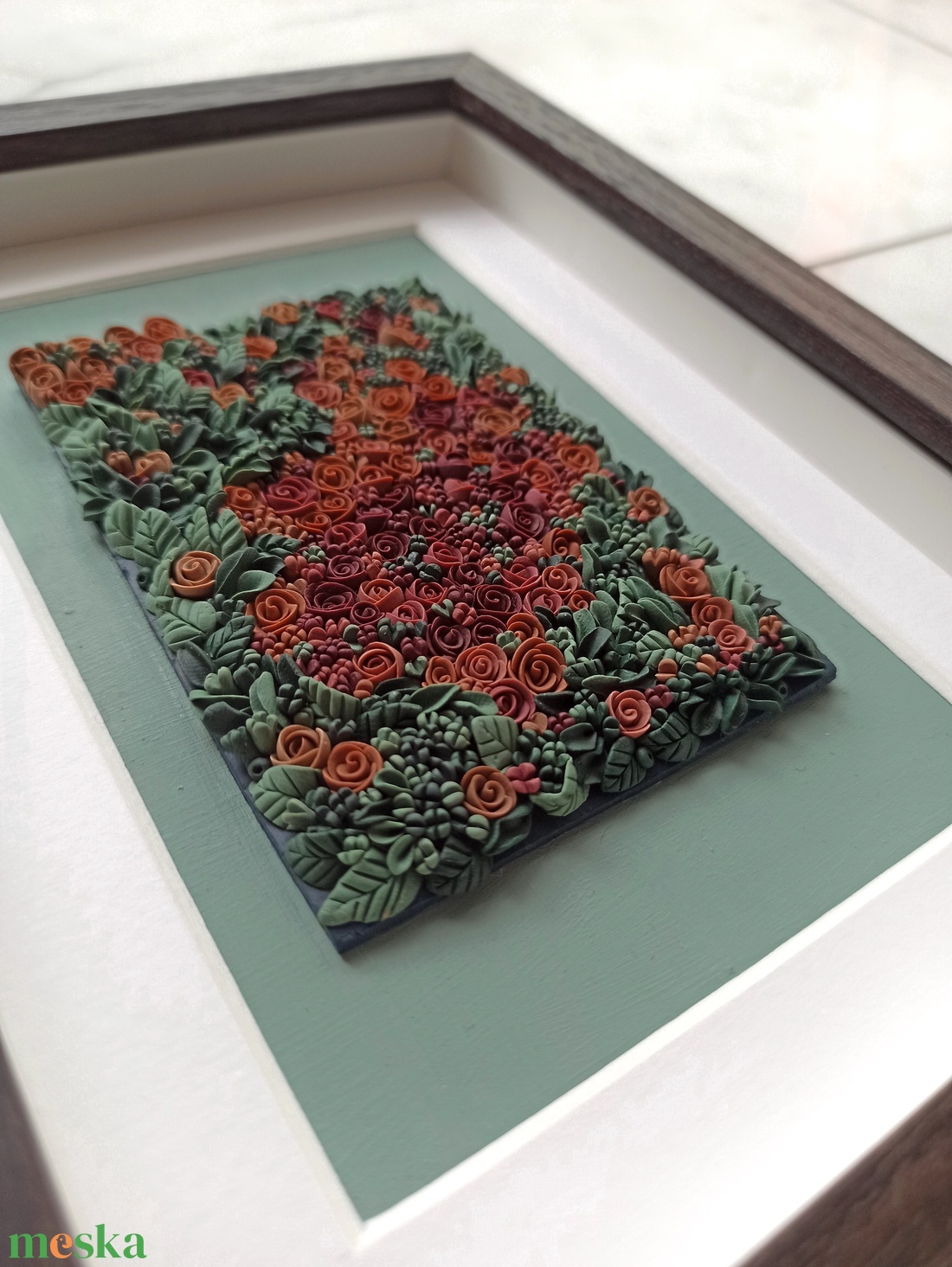 Őszi virágtenger - 3D gyurma kép (M) - otthon & életmód - dekoráció - kép & falikép - 3d képek - Meska.hu