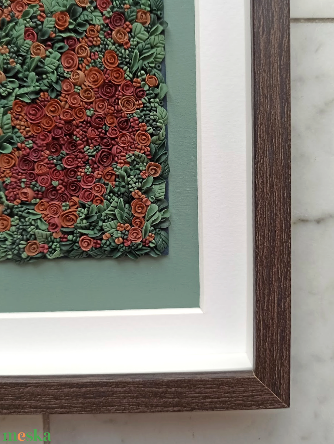 Őszi virágtenger - 3D gyurma kép (M) - otthon & életmód - dekoráció - kép & falikép - 3d képek - Meska.hu