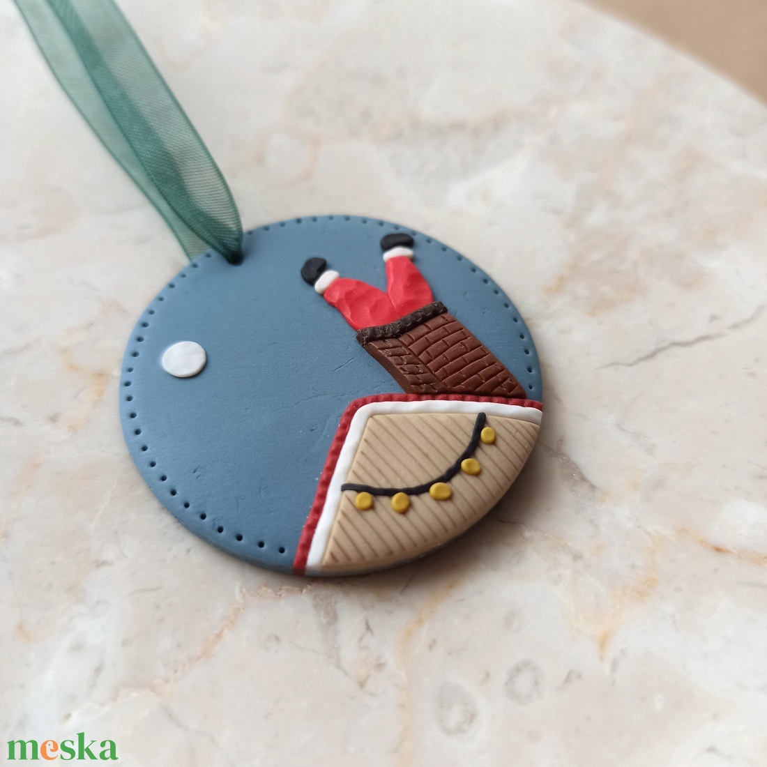 Gyurma karácsonyfadísz - mikulás - karácsony - karácsonyi lakásdekoráció - karácsonyfadíszek - Meska.hu