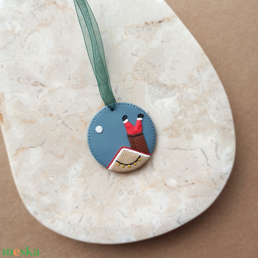 Gyurma karácsonyfadísz - mikulás - karácsony - karácsonyi lakásdekoráció - karácsonyfadíszek - Meska.hu