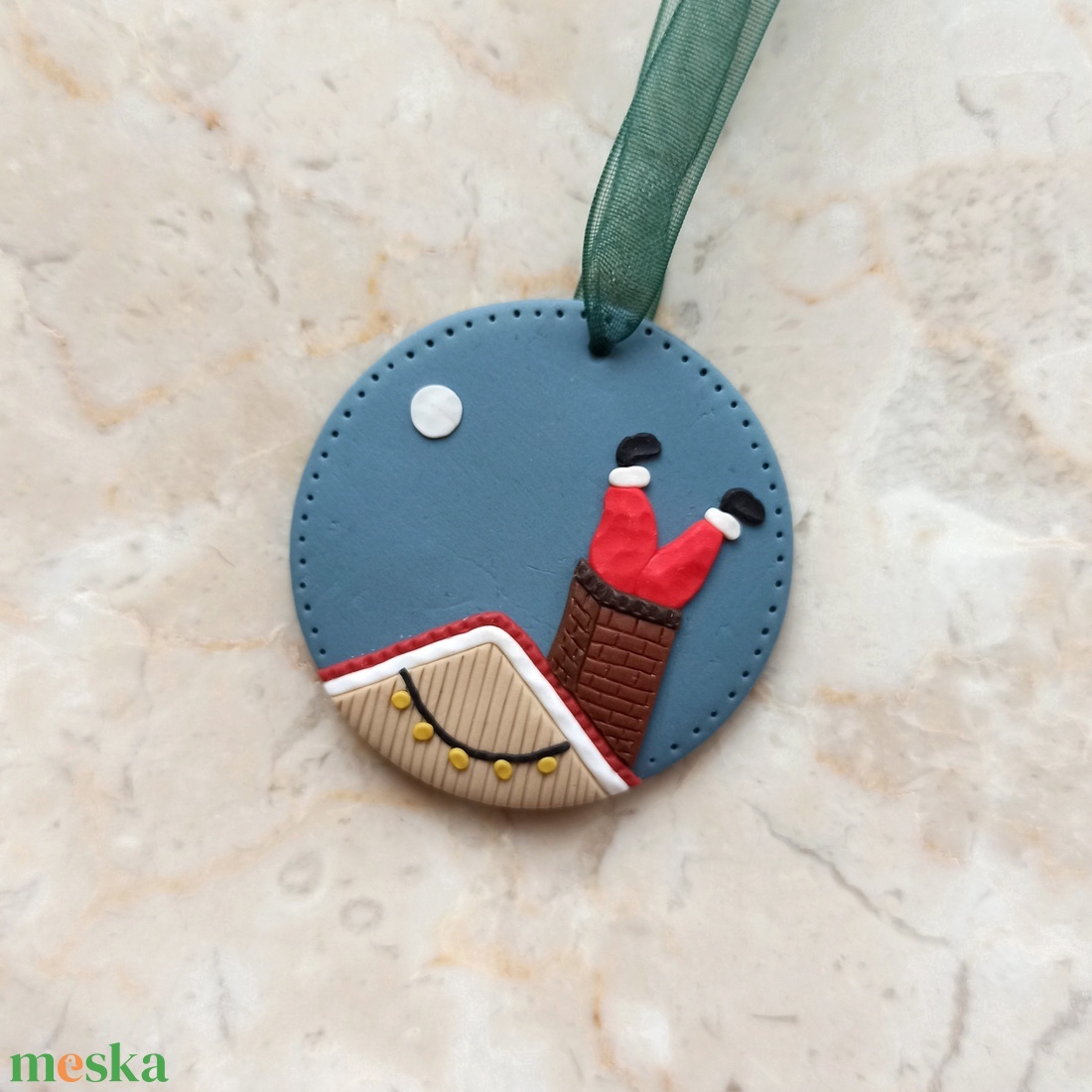 Gyurma karácsonyfadísz - mikulás - karácsony - karácsonyi lakásdekoráció - karácsonyfadíszek - Meska.hu