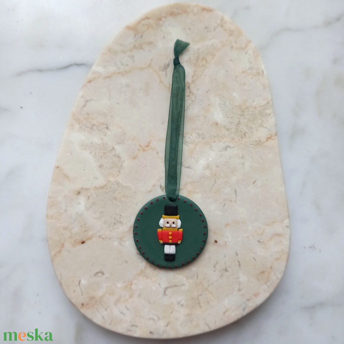 Gyurma karácsonyfadísz - diótörő - karácsony - karácsonyi lakásdekoráció - karácsonyfadíszek - Meska.hu