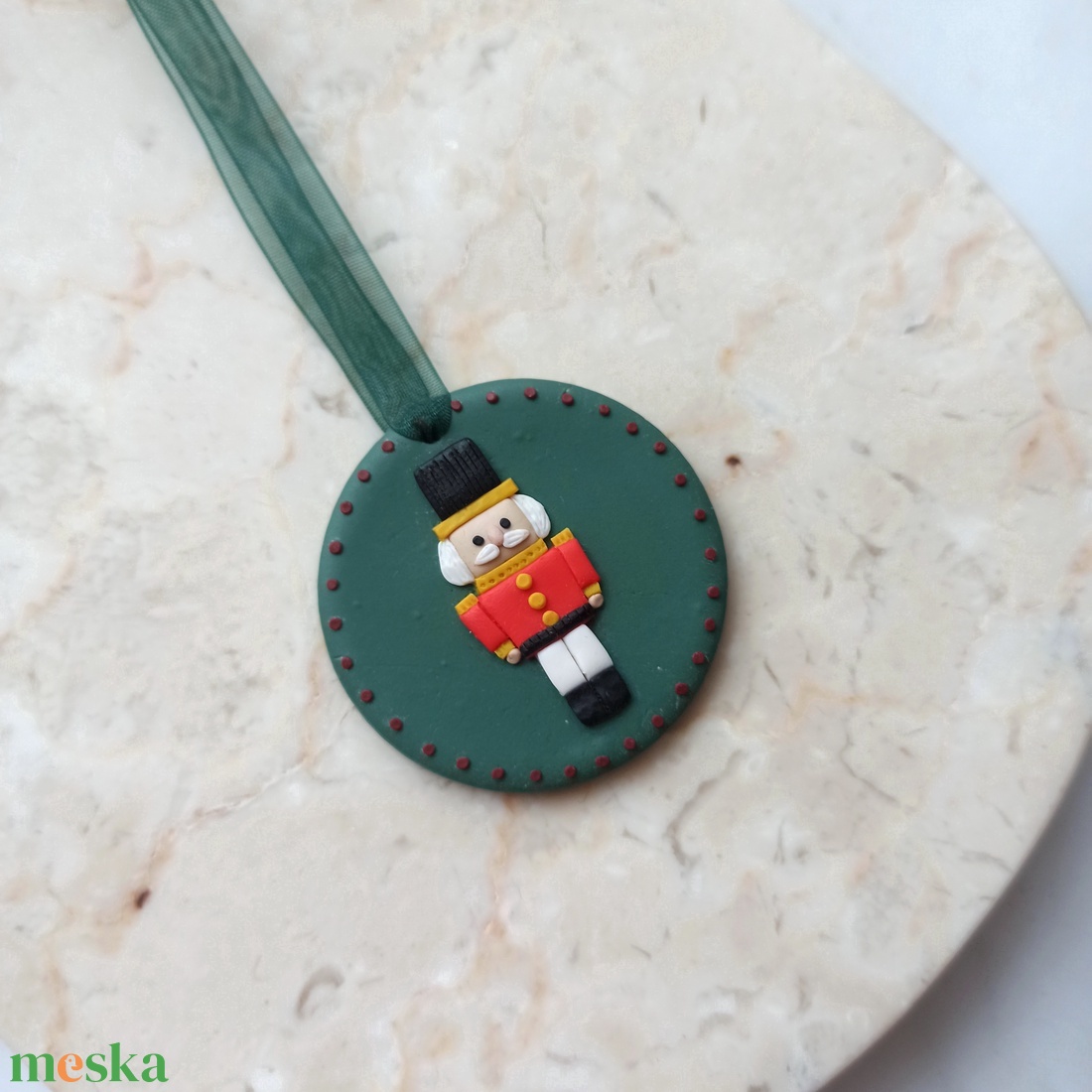 Gyurma karácsonyfadísz - diótörő - karácsony - karácsonyi lakásdekoráció - karácsonyfadíszek - Meska.hu