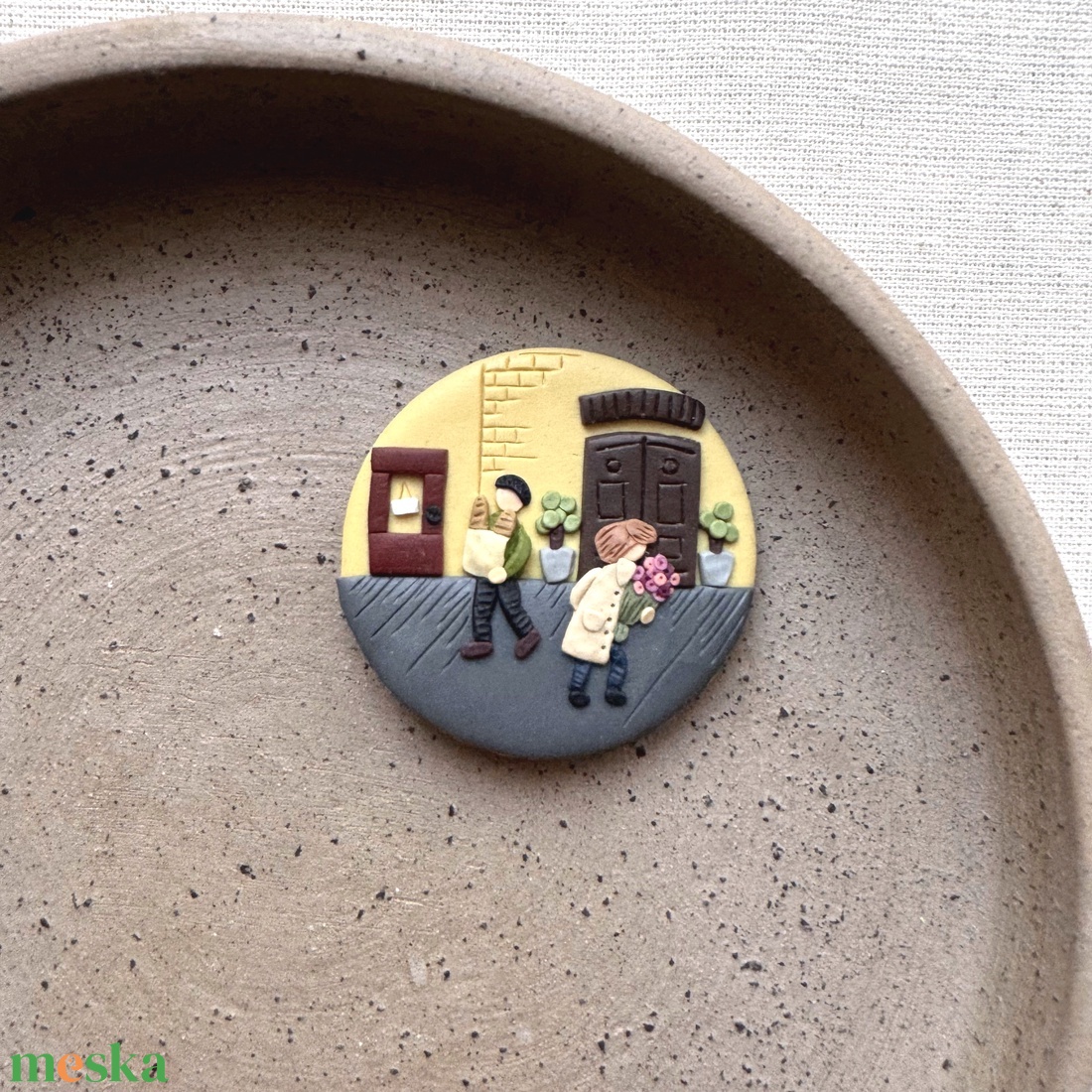Gyurma mágnes - utcakép - otthon & életmód - konyhafelszerelés, tálalás - konyhai dekoráció - hűtőmágnes - Meska.hu