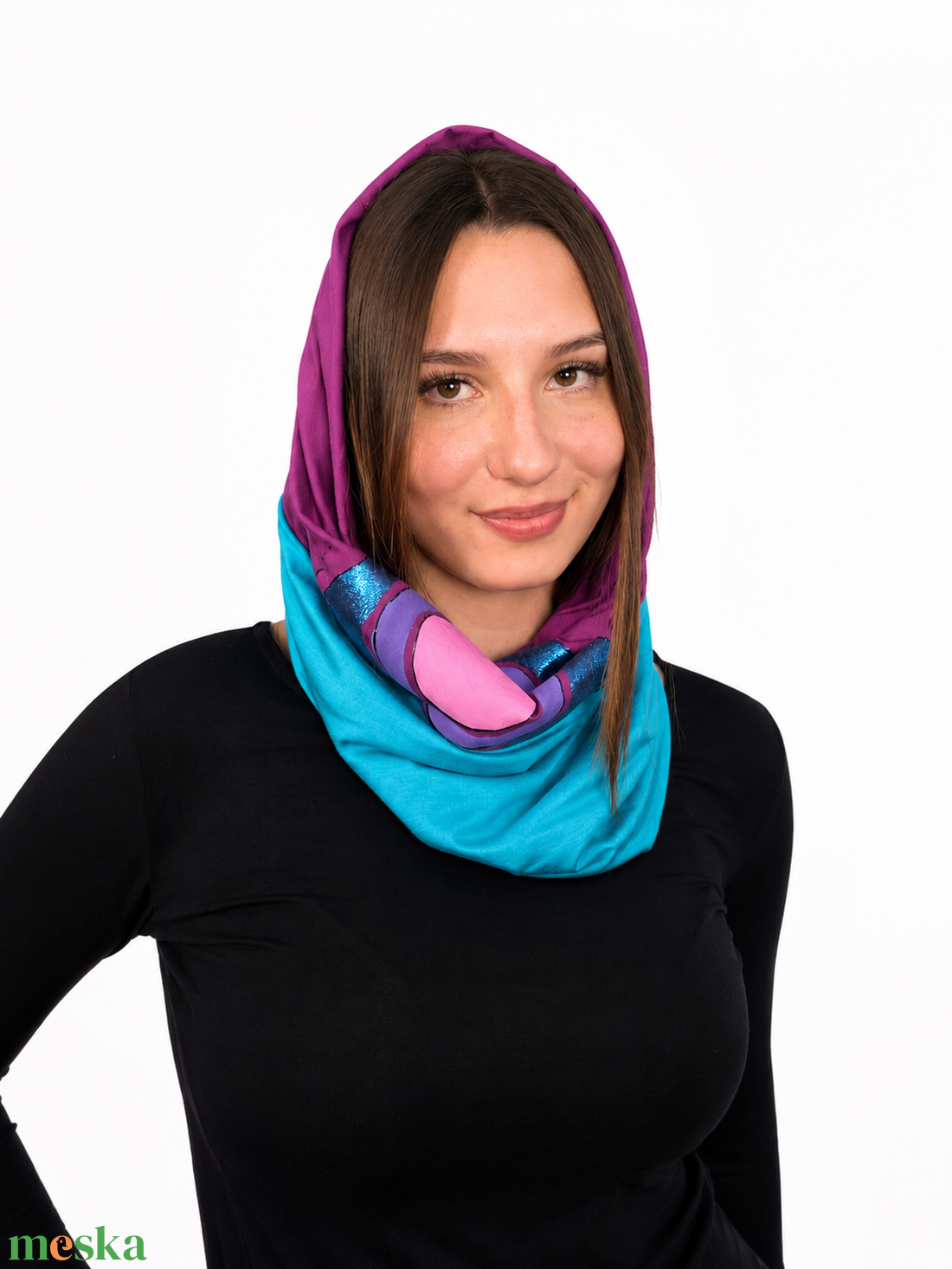 Fiorella Variella pinklila-türkiz pinklila - ruha & divat - női ruha - ruha - Meska.hu