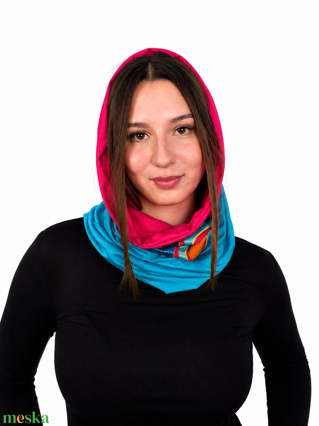 Fiorella Variella málna-türkiz narancs - ruha & divat - női ruha - ruha - Meska.hu