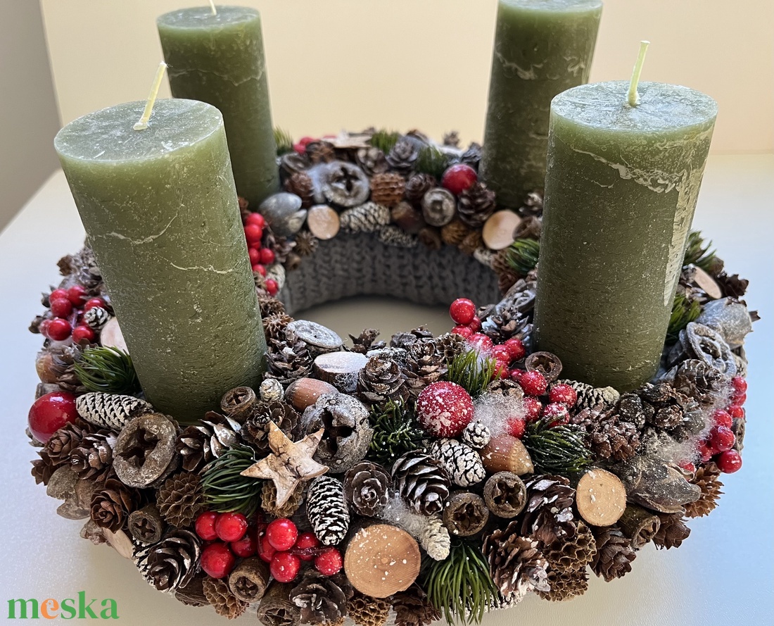 Adventi koszorú - karácsony - adventi díszek - adventi koszorú - Meska.hu Adventi koszorú - karácsony - adventi díszek - adventi koszorú - Meska.hu