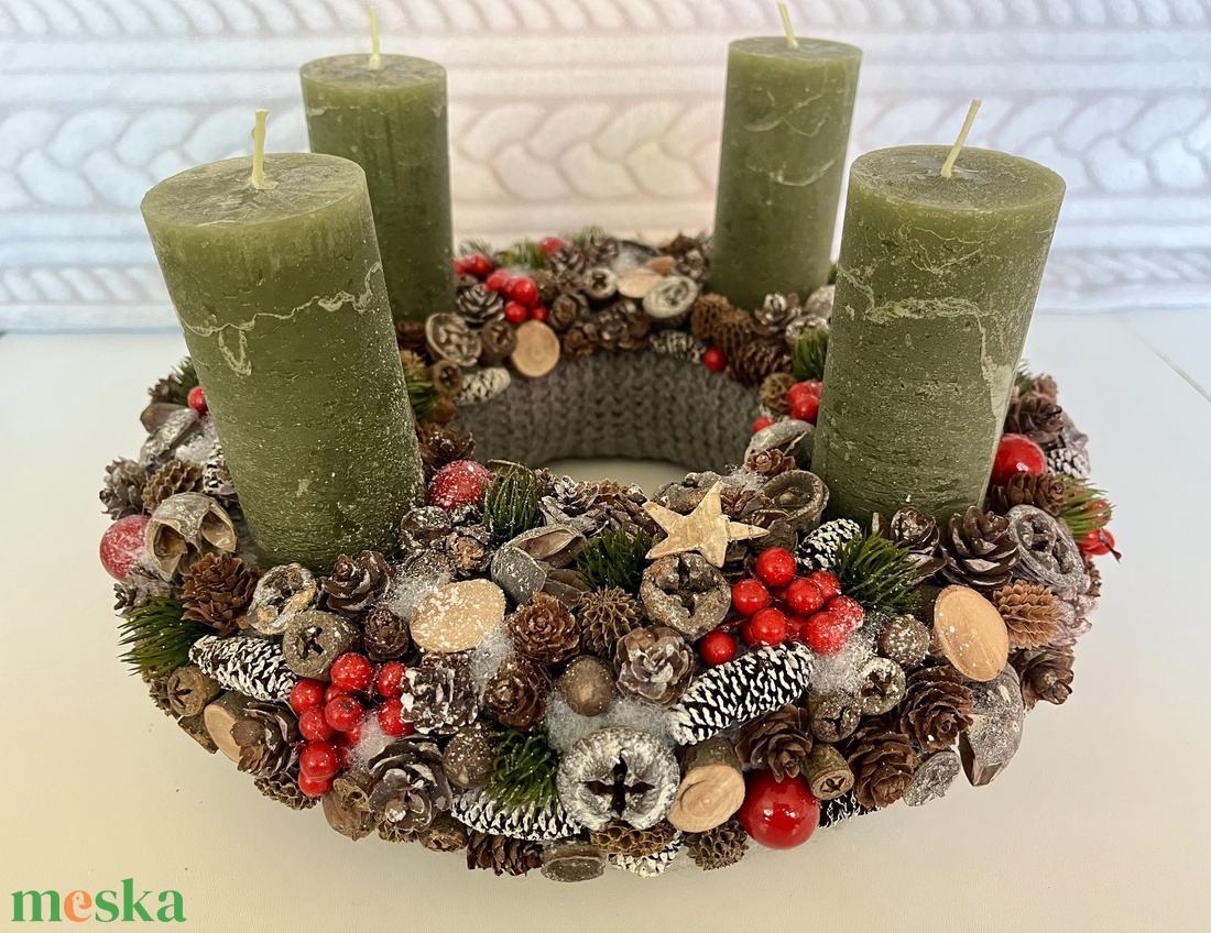 Adventi koszorú - karácsony - adventi díszek - adventi koszorú - Meska.hu Adventi koszorú - karácsony - adventi díszek - adventi koszorú - Meska.hu