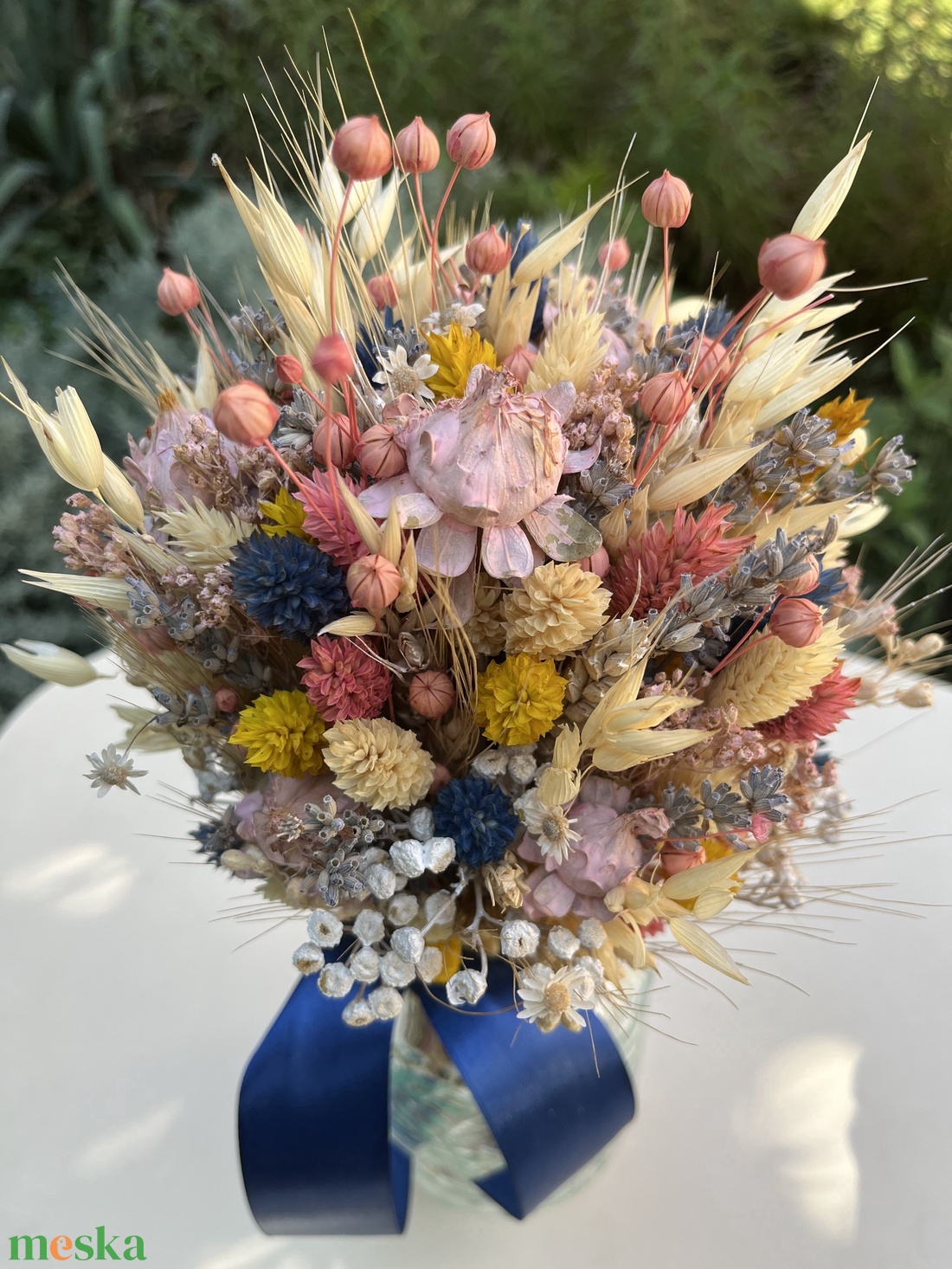Szárazvirágcsokor - otthon & életmód - dekoráció - virágdísz és tartó - csokor & virágdísz - Meska.hu Szárazvirágcsokor - otthon & életmód - dekoráció - virágdísz és tartó - csokor & virágdísz - Meska.hu