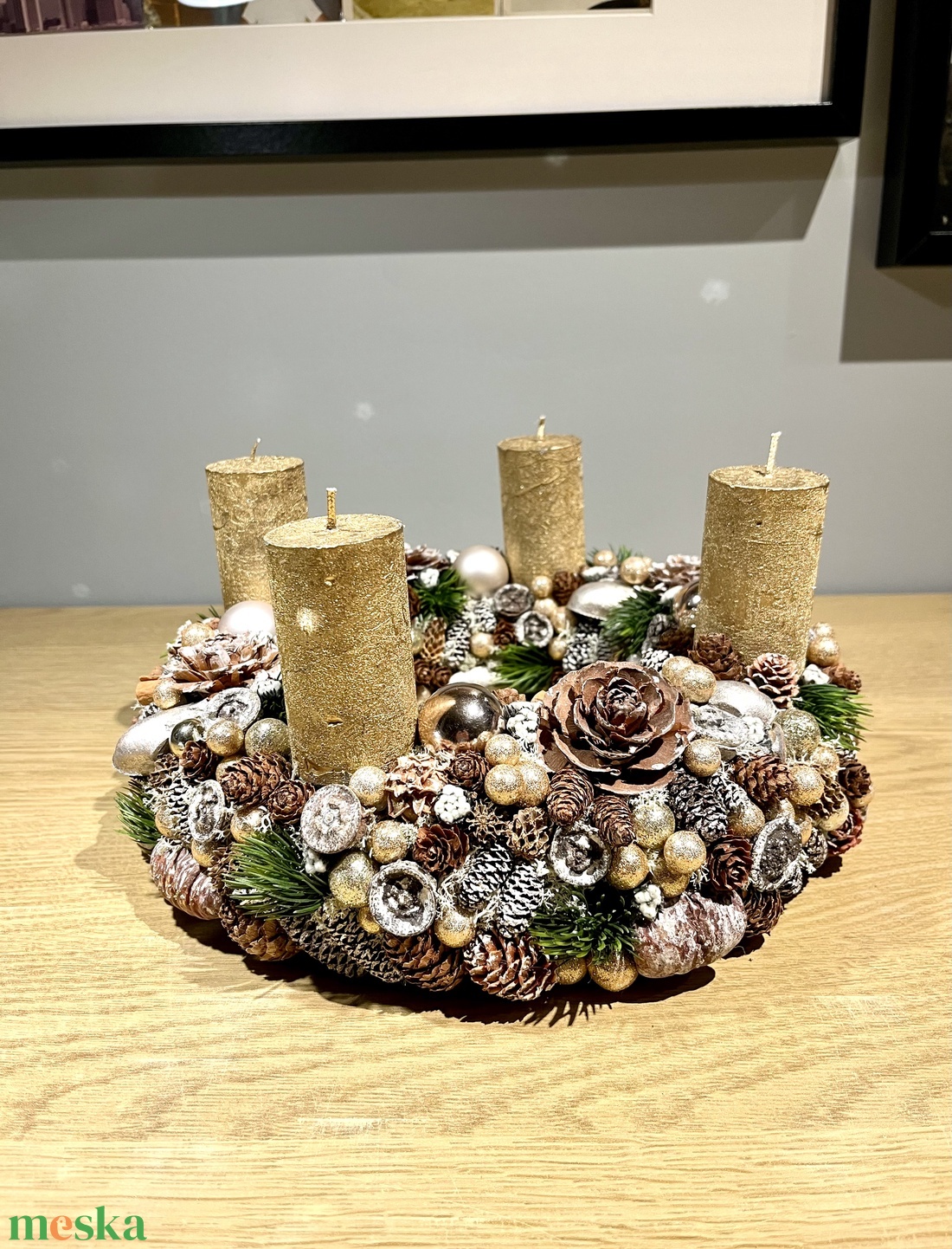 Arany csillogás - otthon & életmód - dekoráció - asztal és polc dekoráció - asztaldísz - Meska.hu