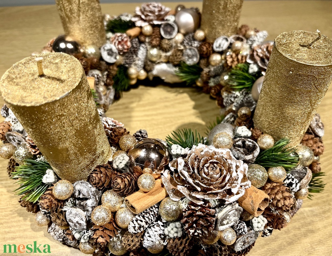 Arany csillogás - otthon & életmód - dekoráció - asztal és polc dekoráció - asztaldísz - Meska.hu