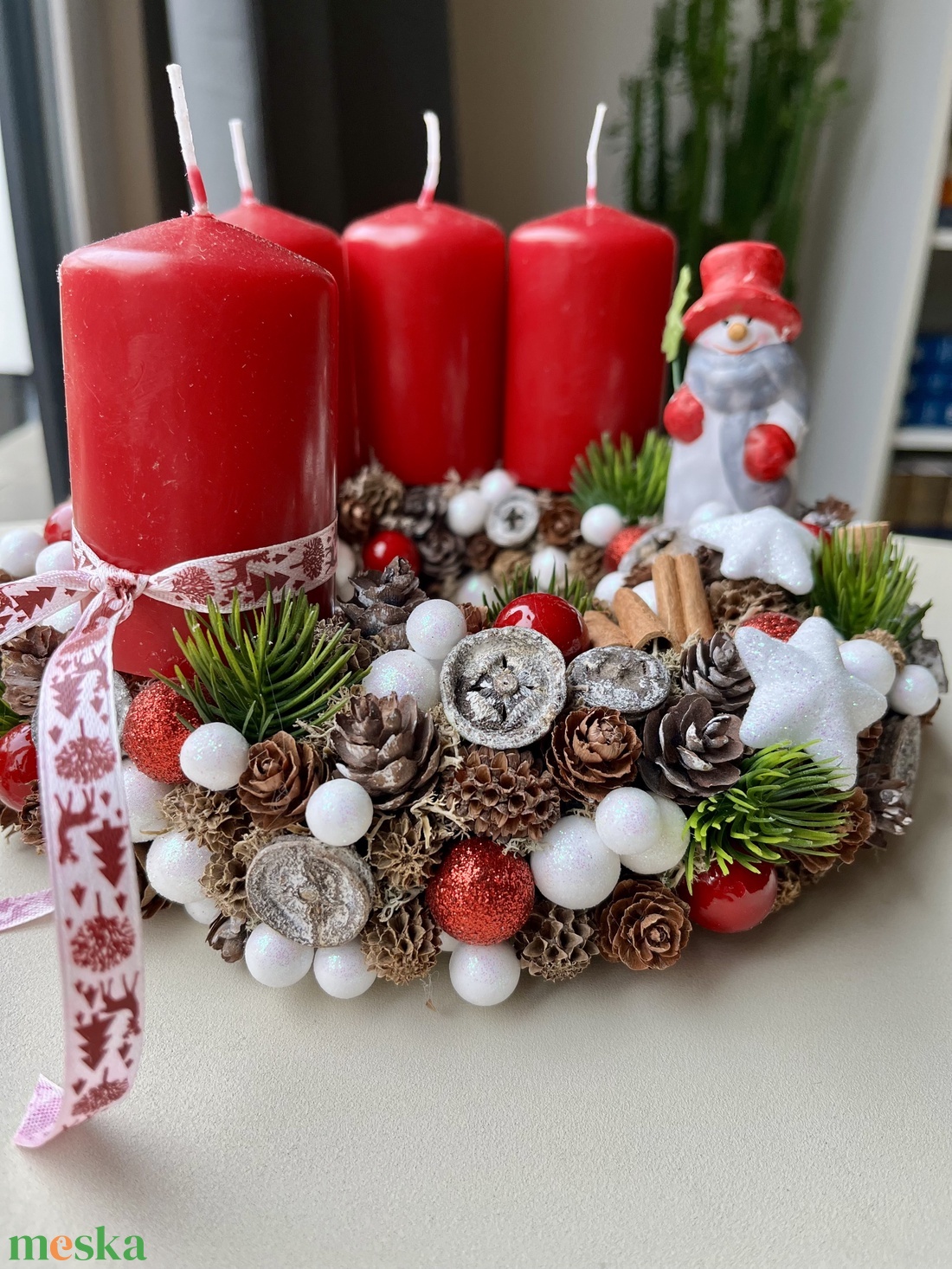 Hull a hó adventi  - otthon & életmód - dekoráció - asztal és polc dekoráció - asztaldísz - Meska.hu