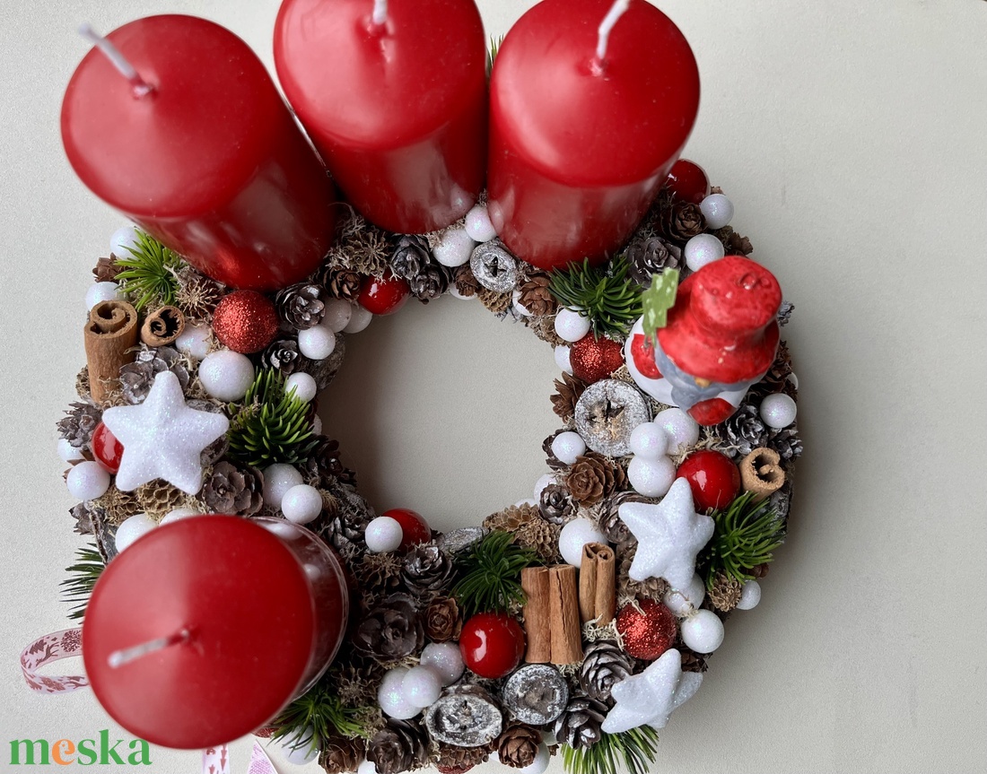 Hull a hó adventi  - otthon & életmód - dekoráció - asztal és polc dekoráció - asztaldísz - Meska.hu