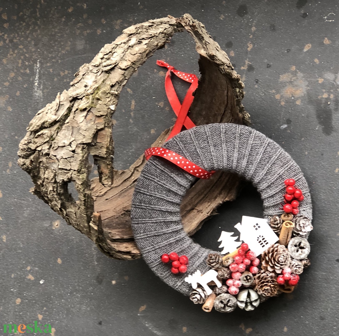 Kopogtató rénszarvassal - otthon & életmód - dekoráció - ajtó- és ablak dekoráció - ajtódísz & kopogtató - Meska.hu