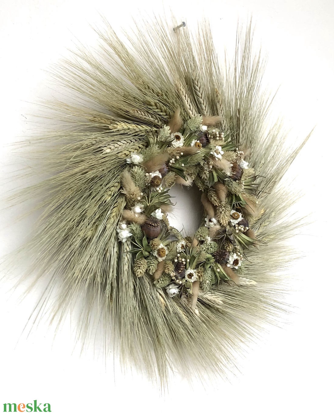 Natúr-zöld kopogtató - otthon & életmód - dekoráció - ajtó- és ablak dekoráció - ajtódísz & kopogtató - Meska.hu