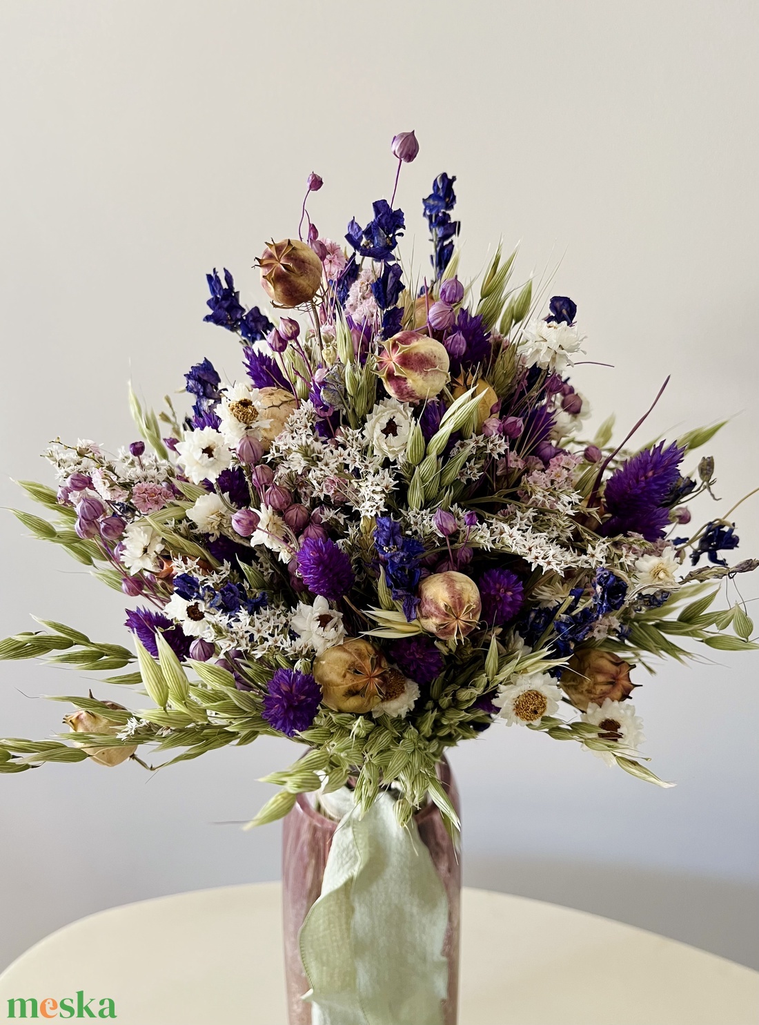  Esküvői csokor szárazvirágokból - esküvő - menyasszonyi- és dobócsokor - Meska.hu