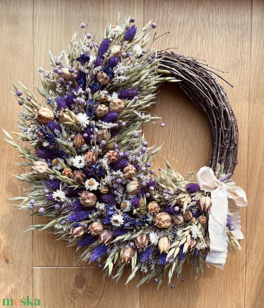 Tavaszi kopogtató - otthon & életmód - dekoráció - ajtó- és ablak dekoráció - ajtódísz & kopogtató - Meska.hu