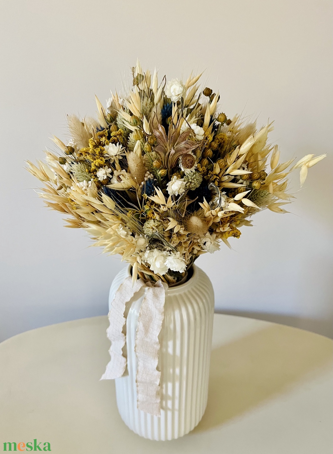 Szárazvirágcsokor - esküvő - menyasszonyi- és dobócsokor - Meska.hu