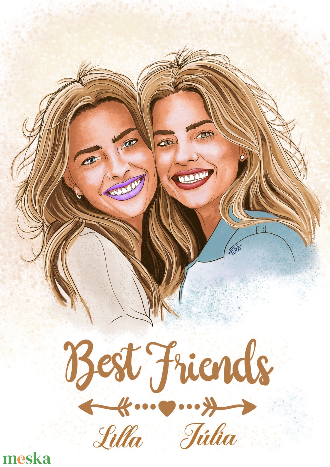 Best Friends illusztráció - művészet - grafika & illusztráció - digitális - Meska.hu