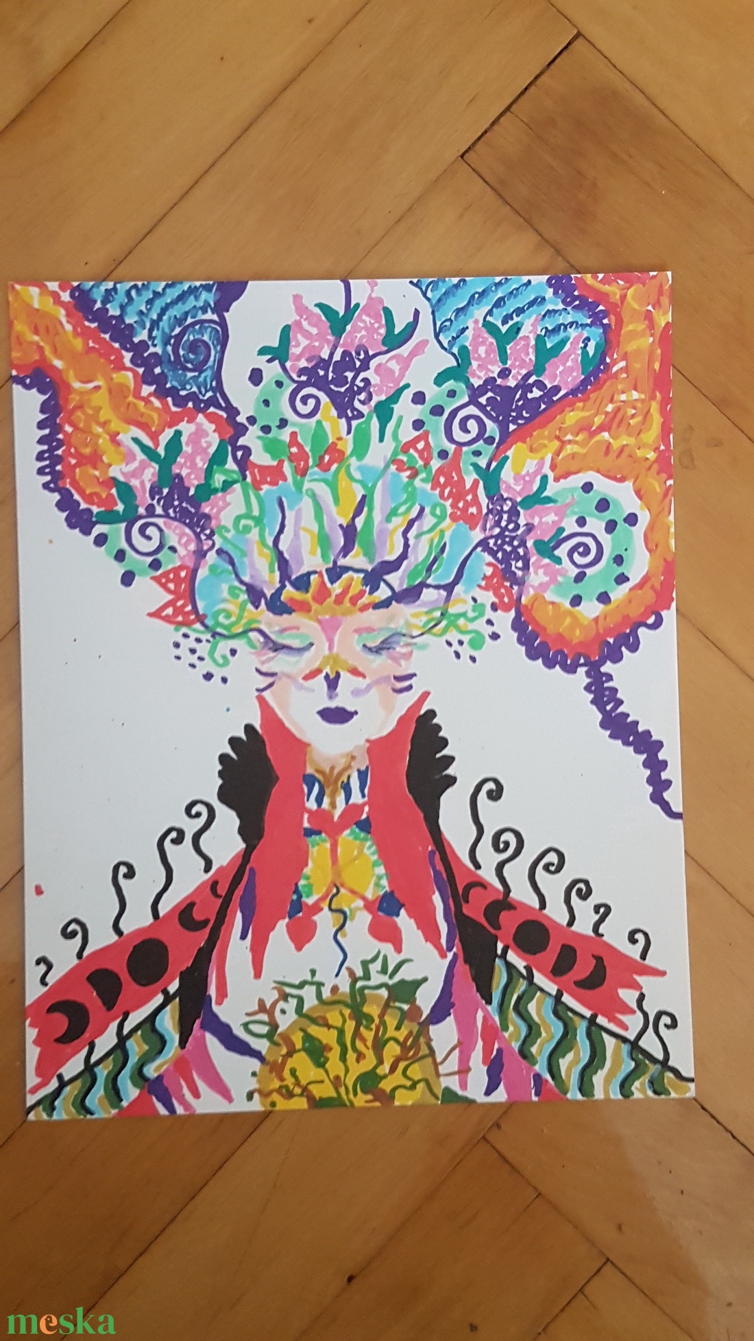 Akril rajz  - művészet - grafika & illusztráció - egyéb rajzok - Meska.hu