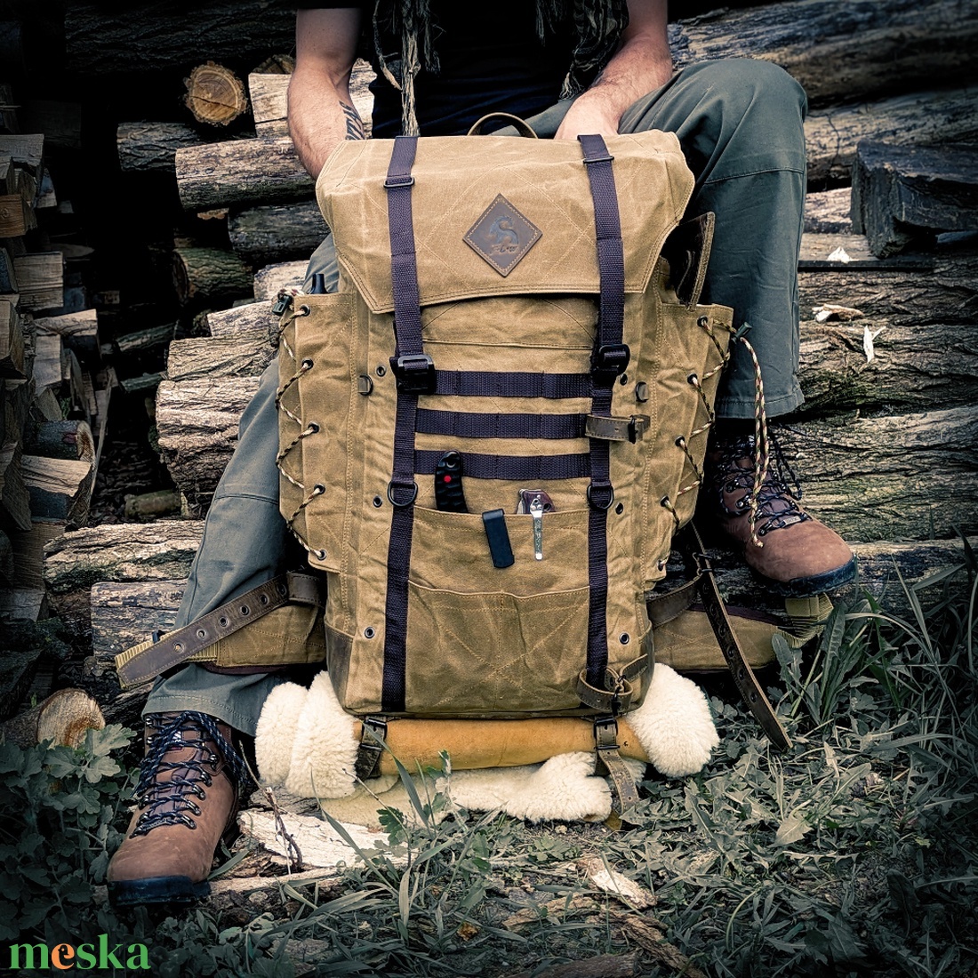 Bushcraft hátizsák  - táska & tok - hátizsák - hátizsák - Meska.hu