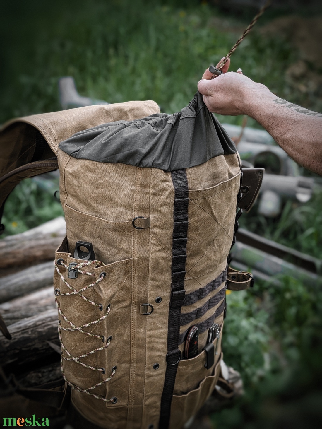 Adventure bushcraft hátizsák  - táska & tok - hátizsák - tornazsák, gymbag - Meska.hu