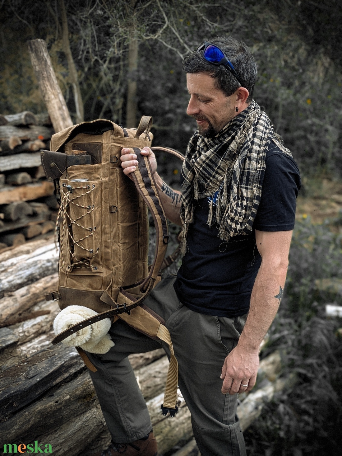 Adventure bushcraft hátizsák  - táska & tok - hátizsák - tornazsák, gymbag - Meska.hu