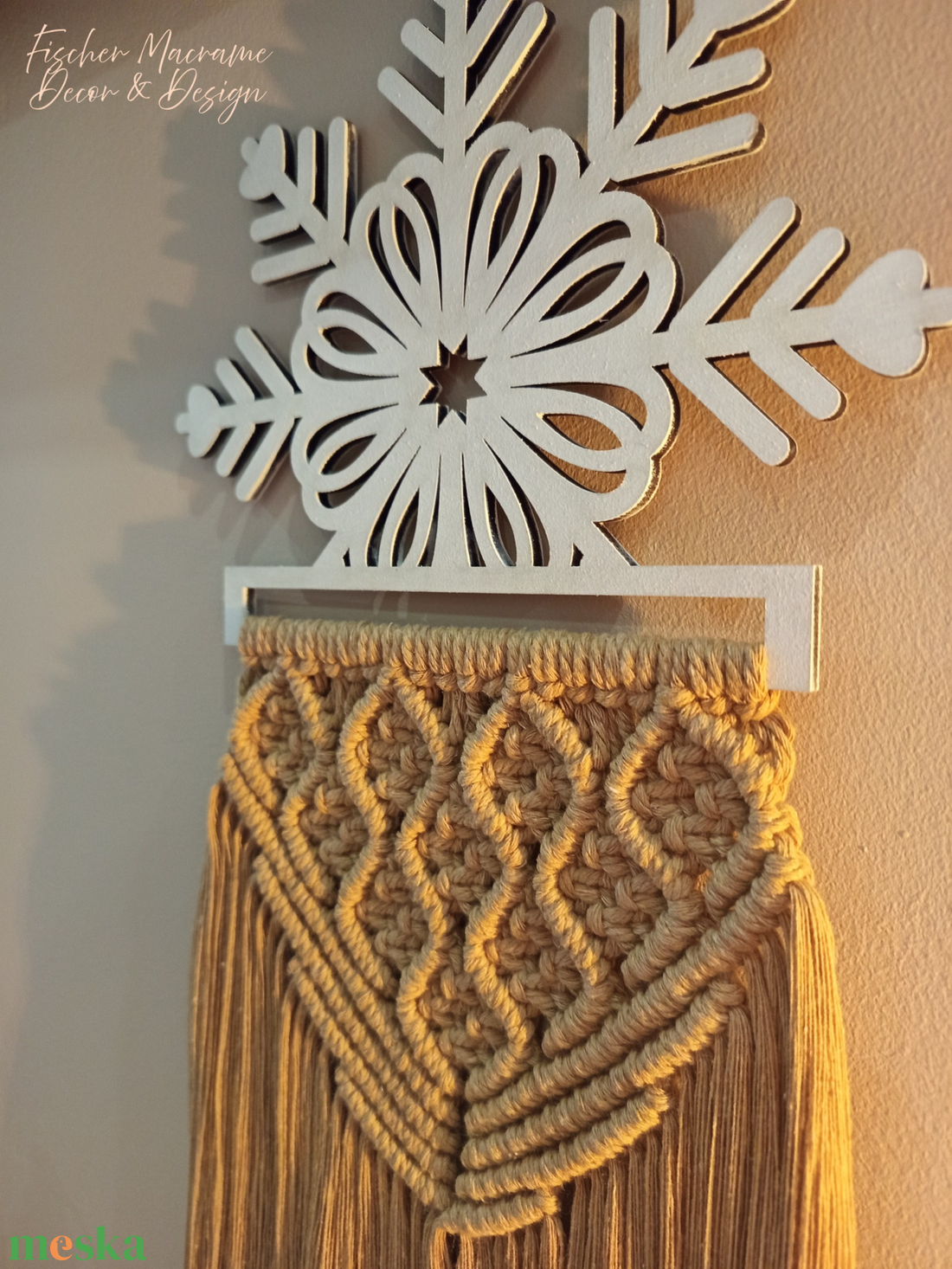 Makram ajtódísz - karácsony - karácsonyi lakásdekoráció - karácsonyi ajtódíszek - Meska.hu Makram ajtódísz - karácsony - karácsonyi lakásdekoráció - karácsonyi ajtódíszek - Meska.hu