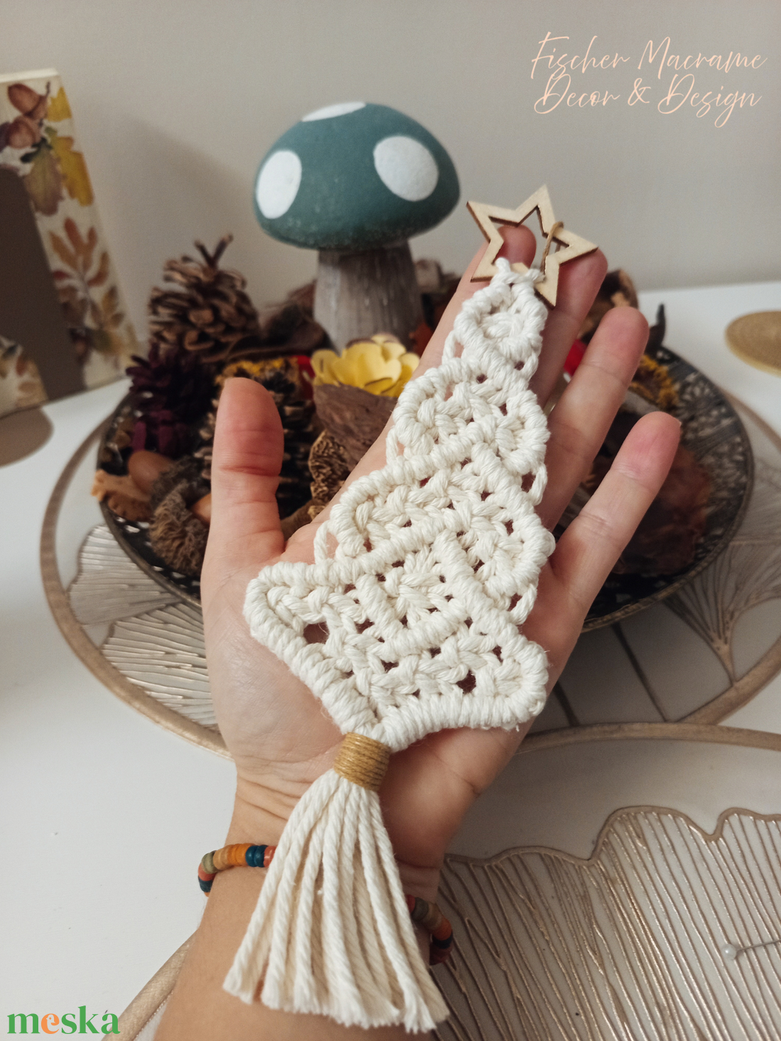 Makram fenyőfa - karácsony - karácsonyi lakásdekoráció - karácsonyi lakásdíszek - Meska.hu Makram fenyőfa - karácsony - karácsonyi lakásdekoráció - karácsonyi lakásdíszek - Meska.hu