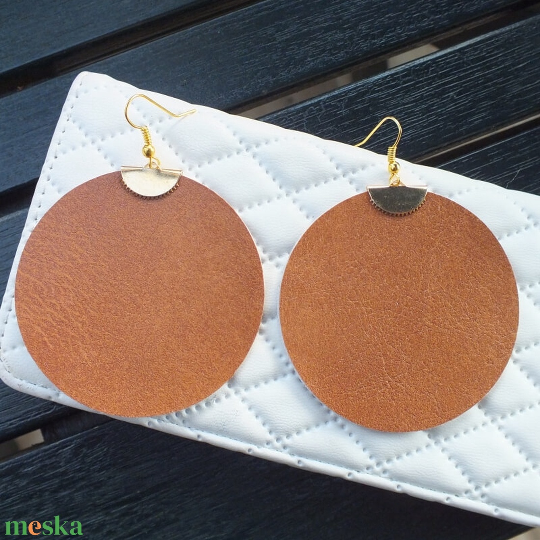 Fülbevaló, 6 cm - ékszer - fülbevaló - lógós kerek fülbevaló - Meska.hu Fülbevaló, 6 cm - ékszer - fülbevaló - lógós kerek fülbevaló - Meska.hu
