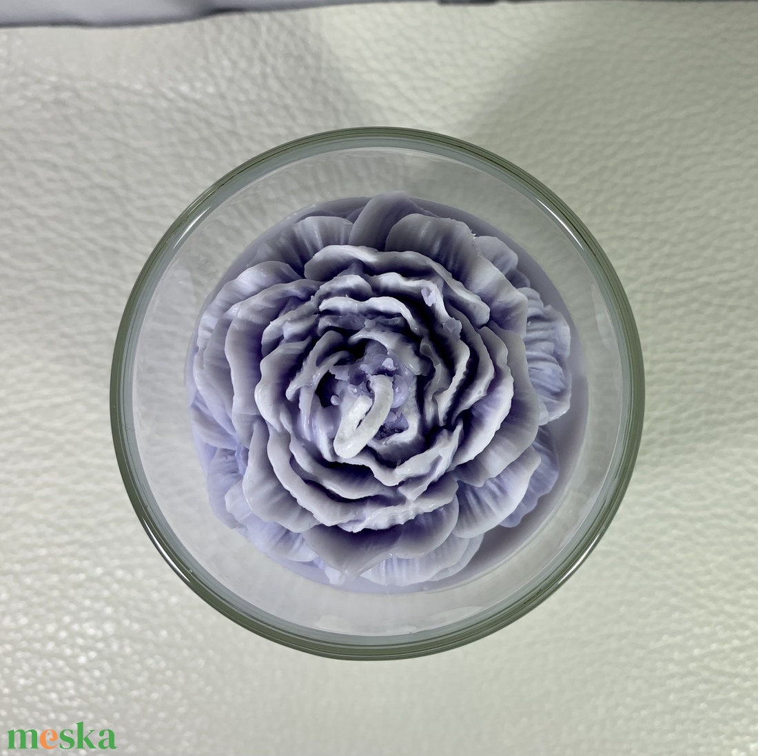 Kézműves illatgyertya, levendula - otthon & életmód - gyertya, illat, aroma - gyertya - Meska.hu