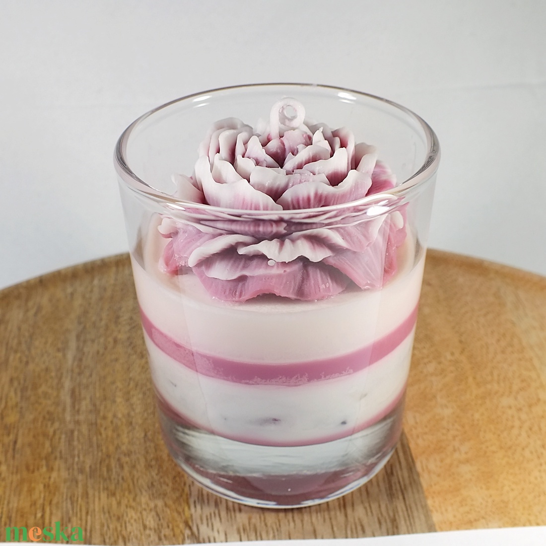 Illatgyertya, rózsa - otthon & életmód - gyertya, illat, aroma - gyertya - Meska.hu