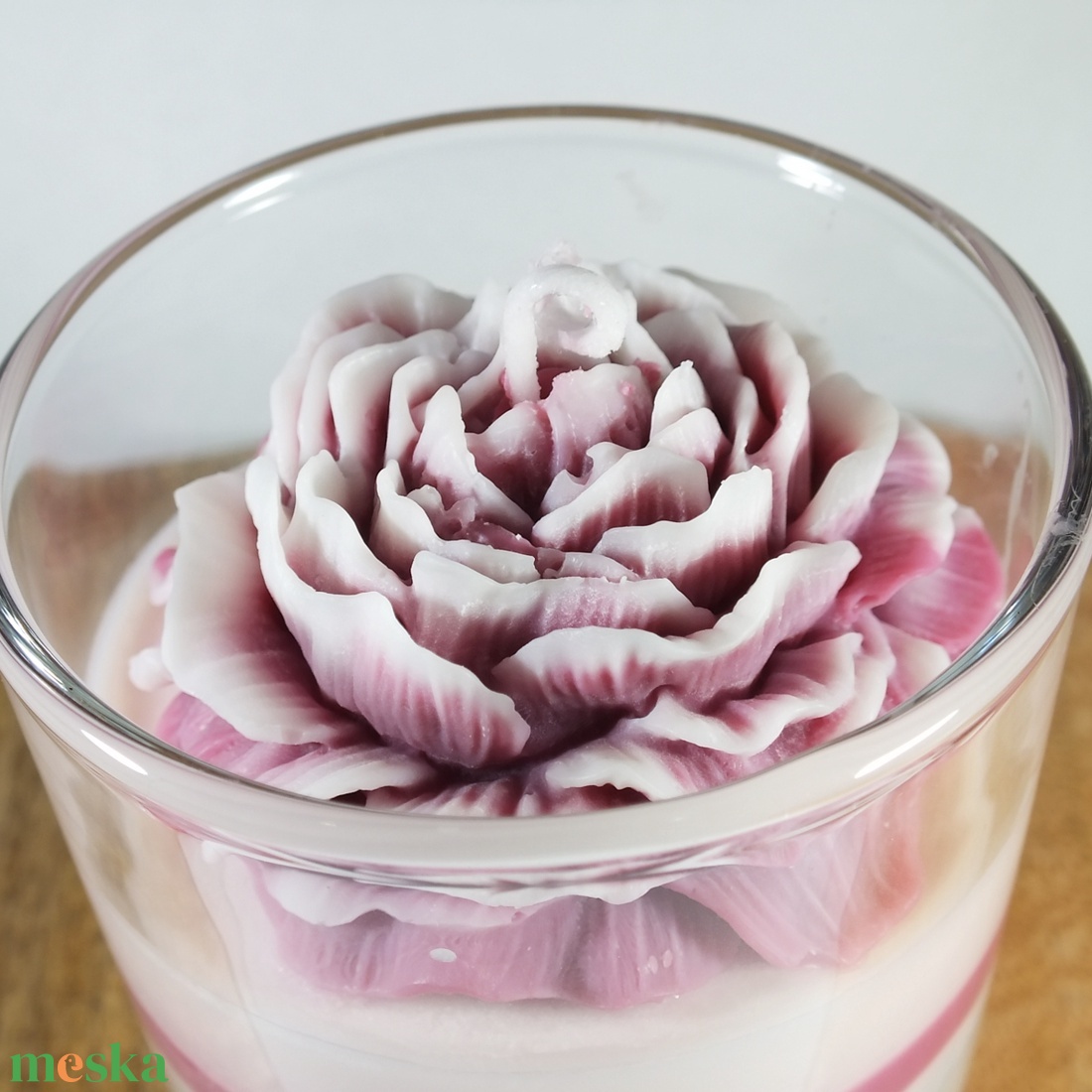 Illatgyertya, rózsa - otthon & életmód - gyertya, illat, aroma - gyertya - Meska.hu