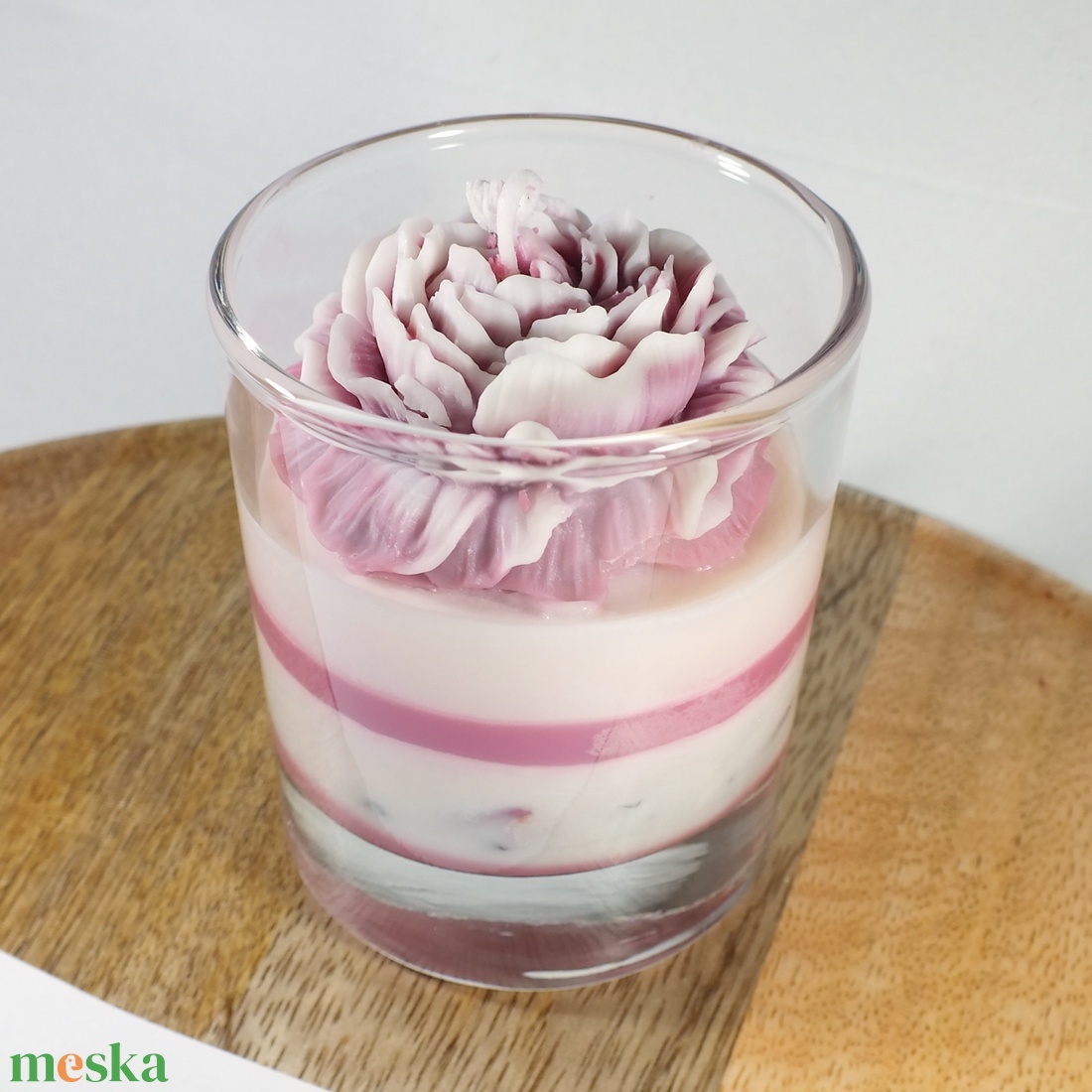 Illatgyertya, rózsa - otthon & életmód - gyertya, illat, aroma - gyertya - Meska.hu