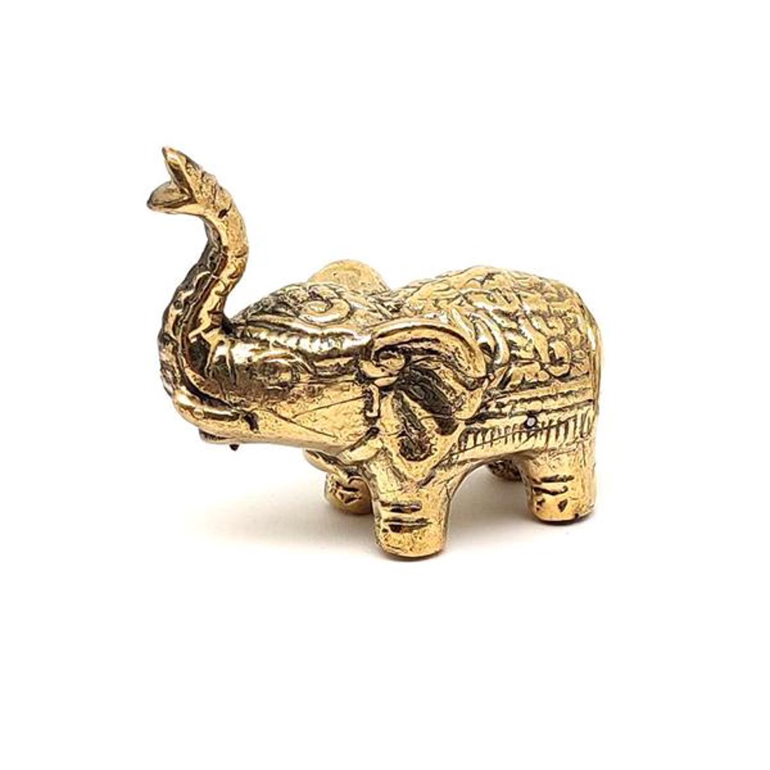 Réz figura elefánt arany 4x4,5cm - otthon & életmód - dekoráció - spiritualitás - Meska.hu