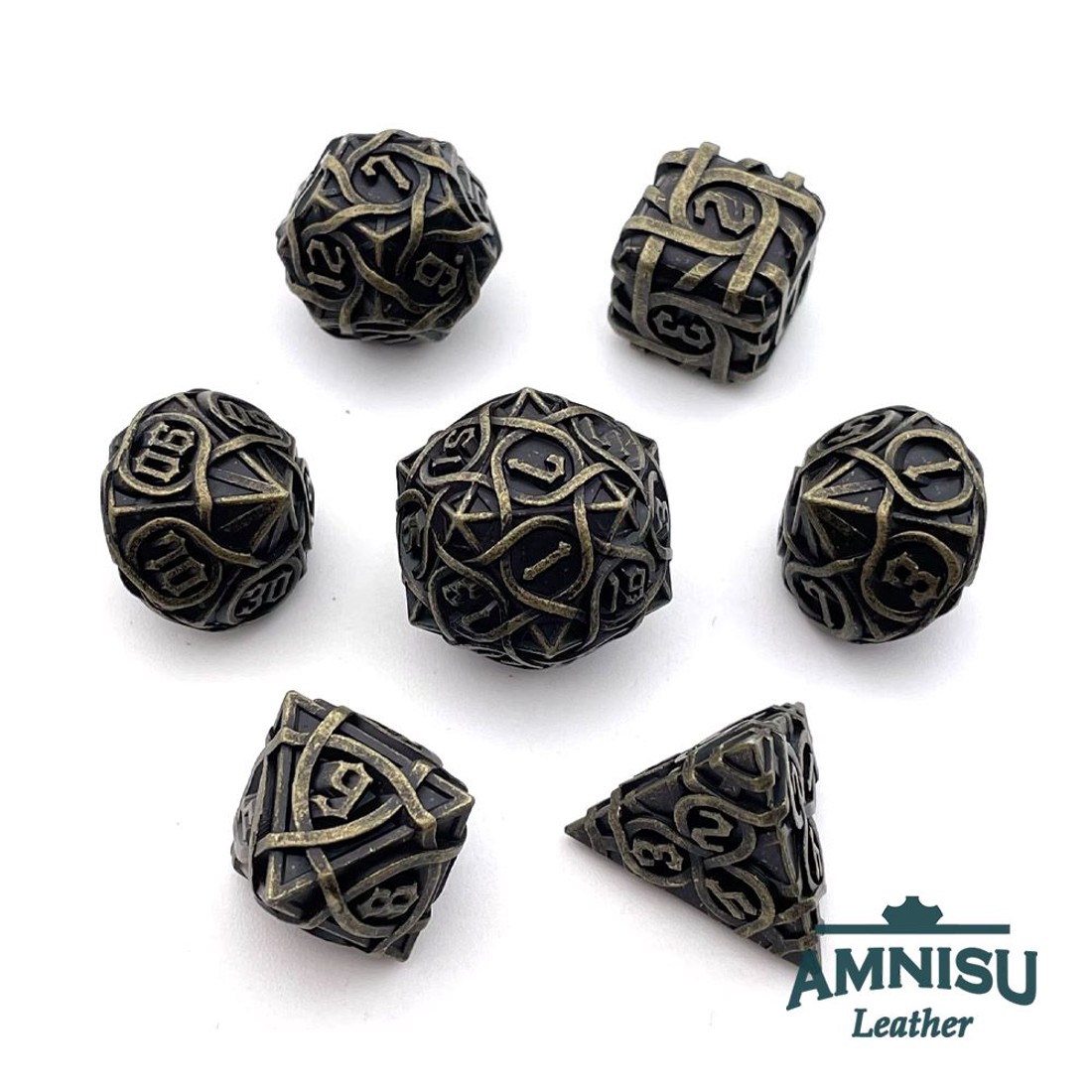 Bronz mintás fém kockaszett - játék & sport - szerepjáték - Meska.hu