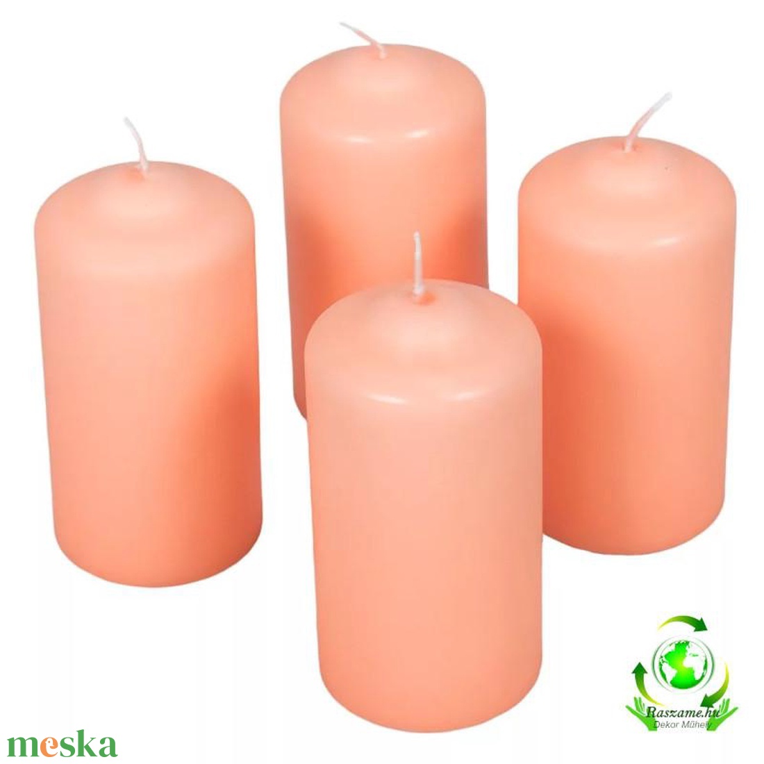 Mártott henger gyertya 60x120 mm - korall - kellékek & szerszámok - dekorációs kellékek - dekorációs gyertya - Meska.hu Mártott henger gyertya 60x120 mm - korall - kellékek & szerszámok - dekorációs kellékek - dekorációs gyertya - Meska.hu