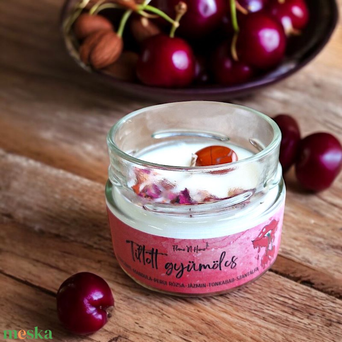 Tiltott gyümölcs szójaviasz illatgyertya - otthon & életmód - gyertya, illat, aroma - gyertya - Meska.hu